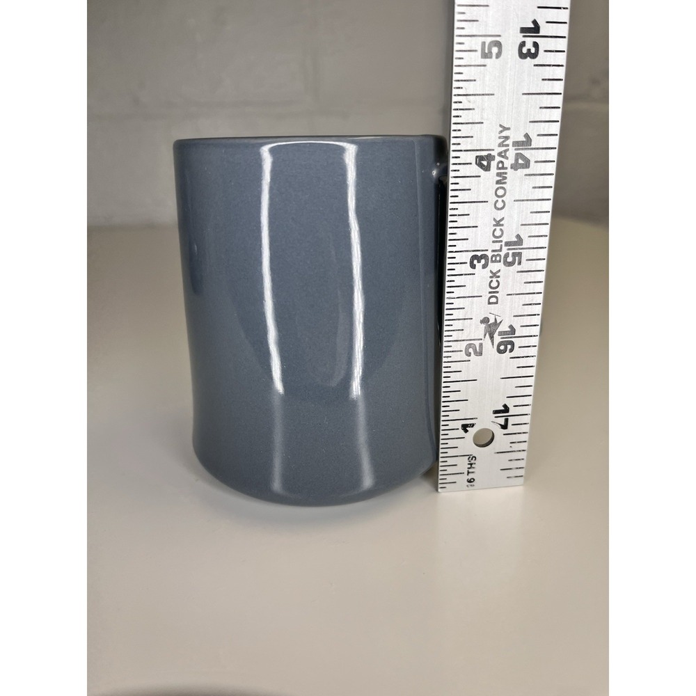 Dansk Kobenstyle Mug Slate Gray Blue MCM Denmark 2 Prong Handle Ceramic - Picture 9 of 10